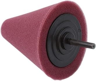 Sevenfly Wheel Sponge Buffing Polishing Cone for Automotive Car Wheel Hub Care Metal Polish Buffing Polishing Ball(Dark red)