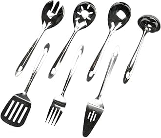 Chef Craft Select Serving/Completer, 7 Piece Set, Stainless Steel