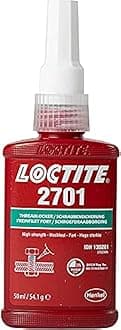 Genuine Henkel Loctite 2701 Maximum Strength - Threadlocking Adhesive - 50 ML