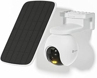 CB8 Kit - 2K Solar Security Camera, WiFi Camera Outdoor 360° Battery Camera CCTV with Two-Way Talk, Color Night Vision, Waterproof, Auto-Tracking, Human & Motion Detection (Solar Panel Included)
