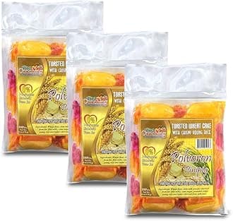 Aling Conching Polvoron, Pinipig, 10 piece, 6 oz (170g), 3 Pack