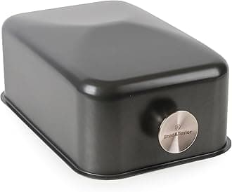 Baking Shell (Batard), Ultra-Light Alternative to Cloche/Dutch Oven, No Preheating, Sourdough Crispy Crust, Easy to Clean, Aluminum, Grey