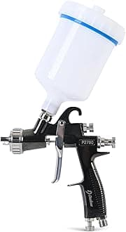 Dedoes - 2.0 mm HVLP Spray Gun with 600 ml Plastic Cup - Easy Painting Tools - Professional Grade Paint Sprayer for Indoor or Outdoor Applications - Consistent Finish - Innovative Paint Supplies