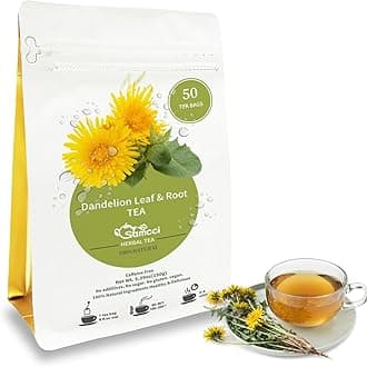 Samcci - Dandelion Leaf & Root Tea bags, 50 Teabags, Natural Roasted Dandelio...
