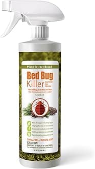 Bed Bug Killer Spray (480ml), Quickly Kills Bed Bugs, Nymphs, Eggs, Dust Mites, Lice & Resistant Bugs, 2 Weeks Extended Residual, Plant Based Non-Toxic, Safe for Children & Pets