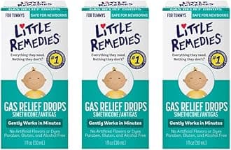 Little Remedies Gas Relief Drops, Natural Berry Flavor, Safe for Newborns 1.0 Fl Oz (Pack of 3)