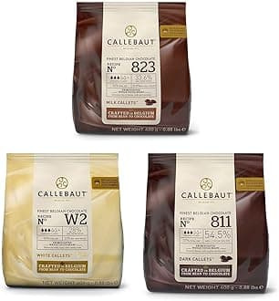 Chocolate Bundle 3x400g Milk, Dark and White couverture callets