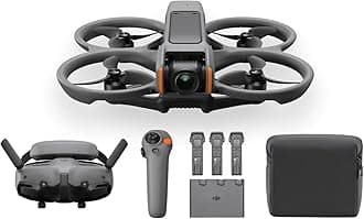 Avata 2 Fly More Combo (3 x Batteries) Camera Drone with 4K Camera, VR Drone, FPV Drone, Max Flight Time 69 Minutes, One Push Acrobatic Flying, Integrated Propeller Guard, Supports Goggles 3 & RC