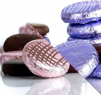 Whitakers Chocolates Dark Chocolate Creams - Pink & Lilac Foiled Fondant Cremes (Rose & Violet, 800g)