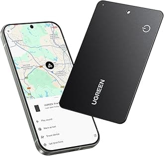 FineTrack Slim G Compatible with Find Hub (Android Only), Wallet Tracker with 1.7mm Thick, 5-Year Battery Life, IP68 Waterproof Android Tracker Tag Compatible with Pixel 10/Galaxy S25, ect.