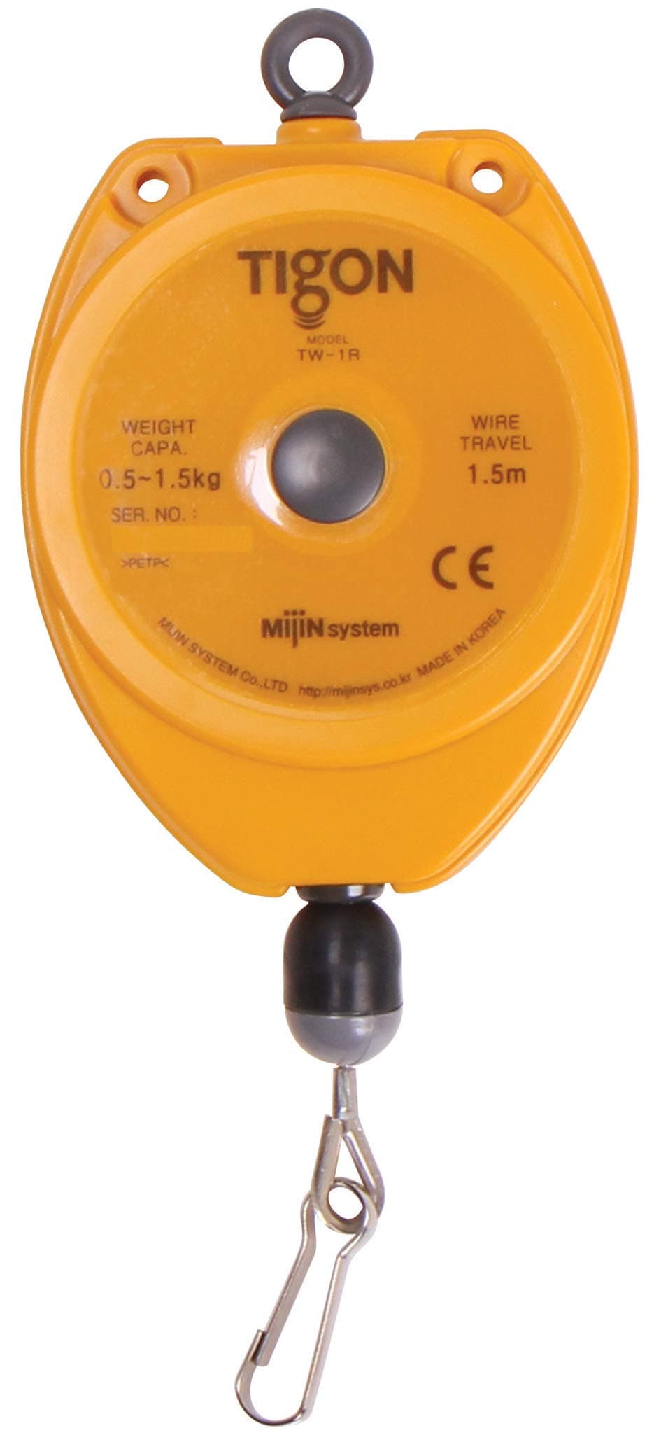 Tigon TW-1R Retractor, Spring/Tool Balancer (Load Capacity: 0.5-1.5 kg/1.1-3.3 lbs) Adjustable cable stopper