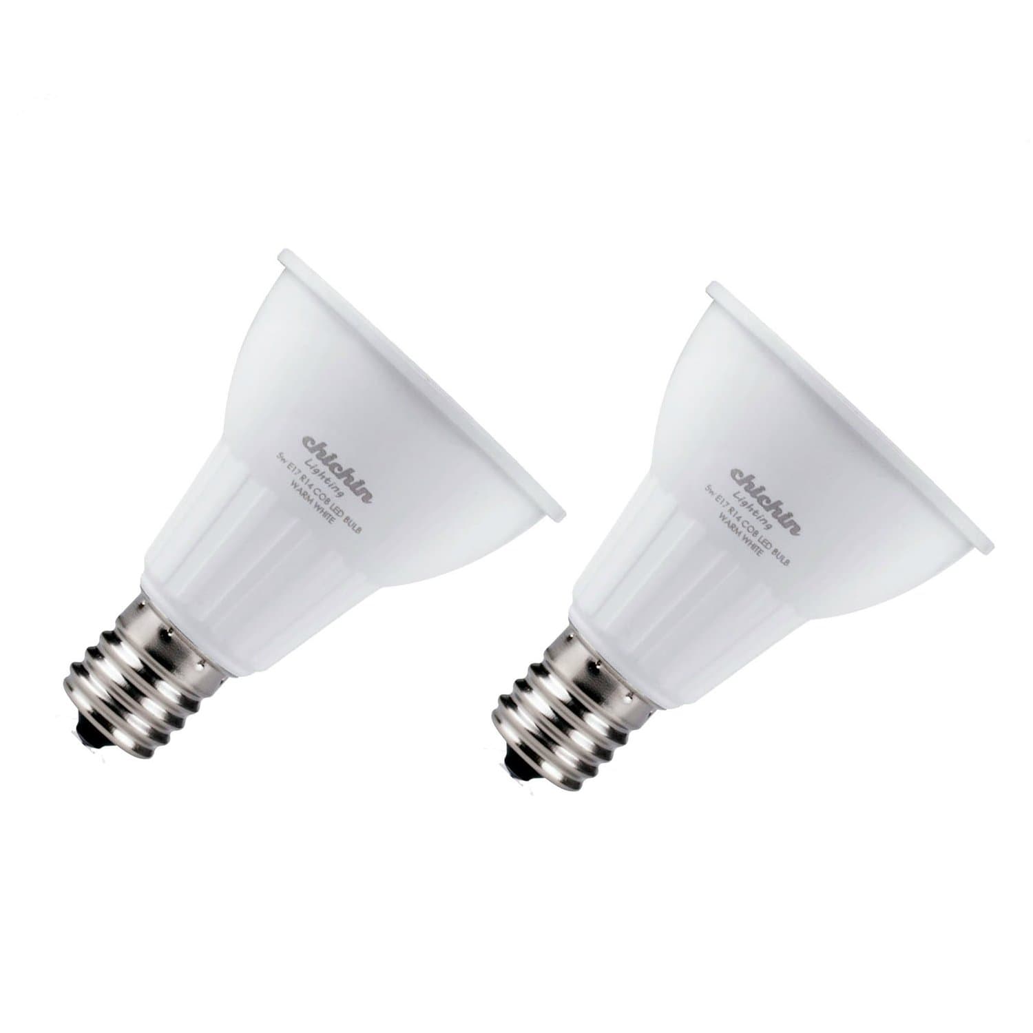 R14 E17 LED Light Bulb Intermediate Base - Warm White 3000K R-14 E17 COB (2pack)