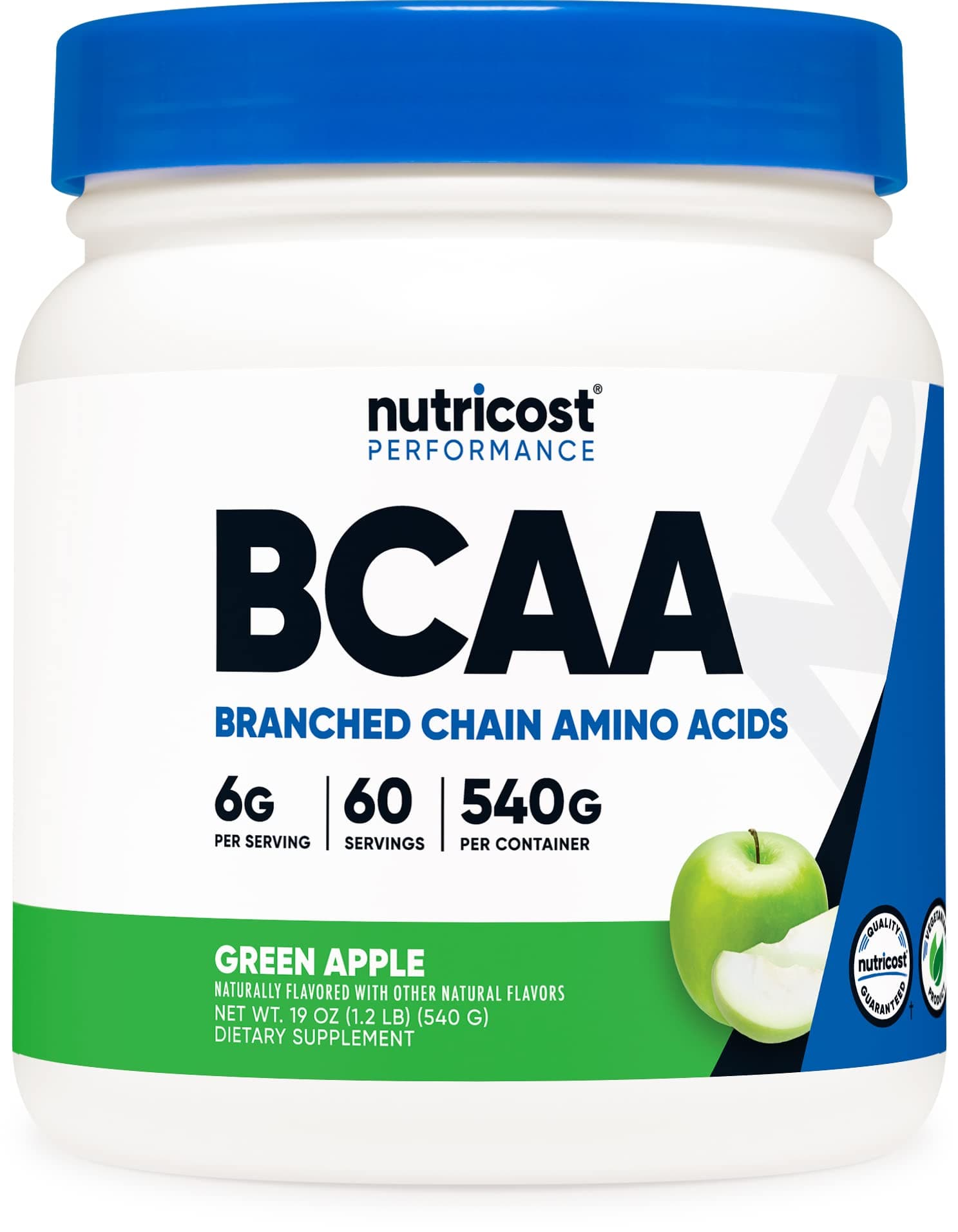 NutricostBcaa Powder 60 Serv Green Apple