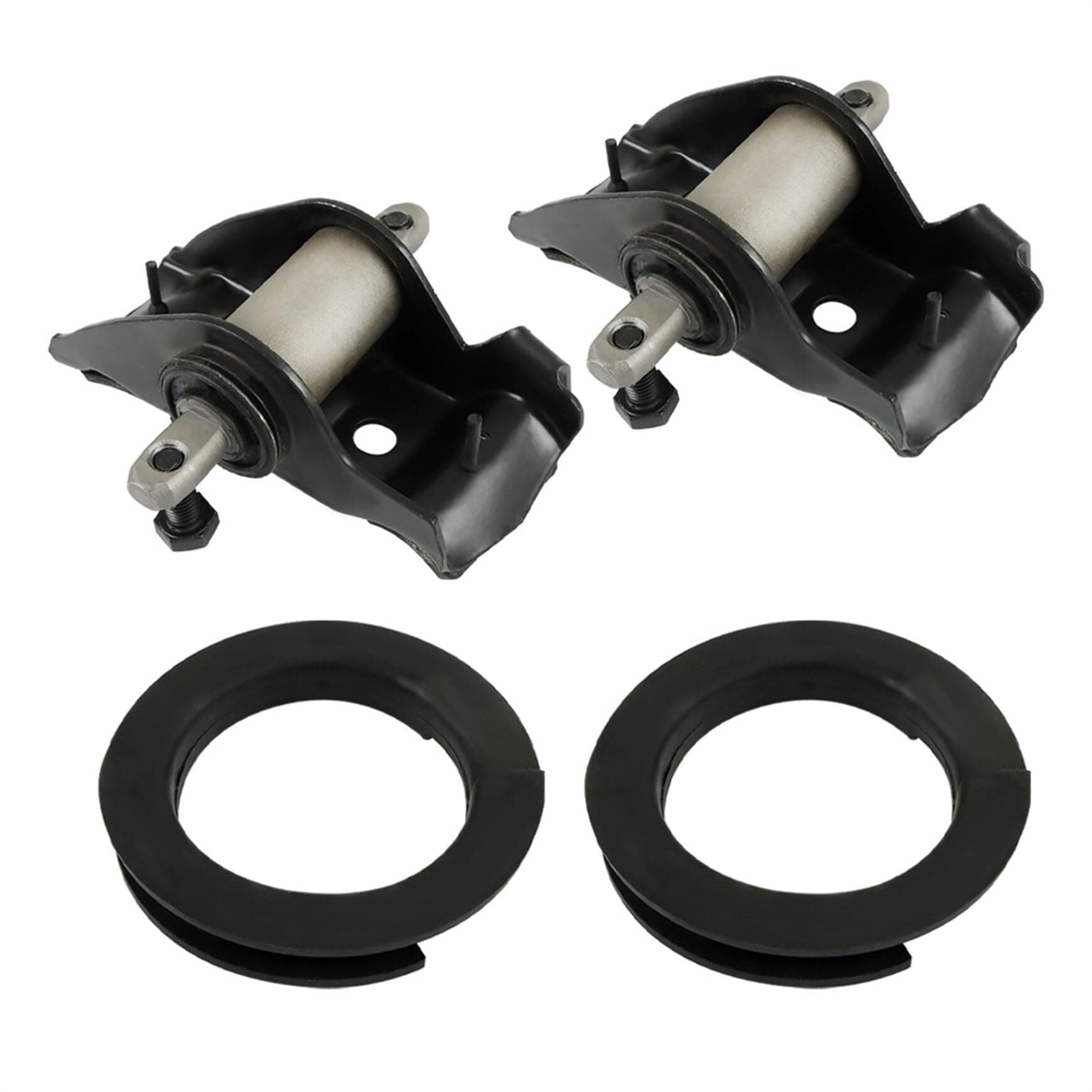 Silscvtt 4 PCS Spring Seat Saddles Spring Perches Insulator Kit Replacement for 1965-1973 Mustang