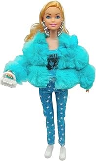 Stylish Fashions Girls Doll Toys, The Ultimate Fashionista Doll for Trendy Kids, 11.5 Inch Fashion Doll (Blue)