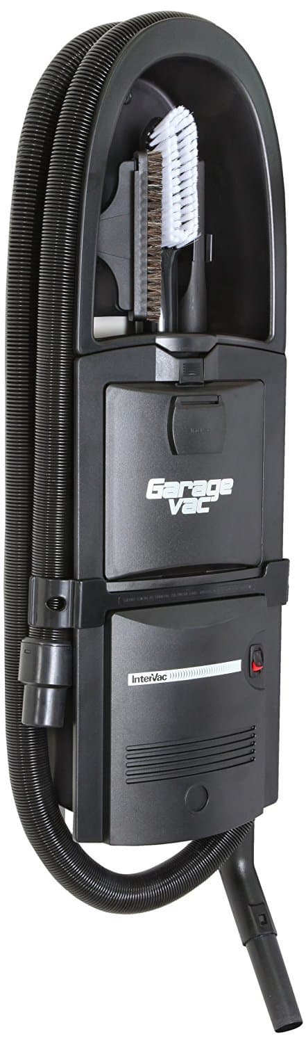 GarageVac GH120-E Black Wall Mounted Garage Vacuum with Accessory