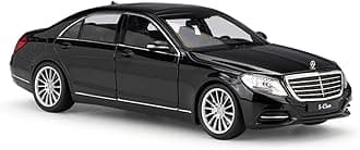 1:24 for Mercedes Benz S-Class Sports car Simulation Alloy car Model Crafts Decoration Collection Toy Tools Gift Aluminum Alloy Car Mode (Color : Black)