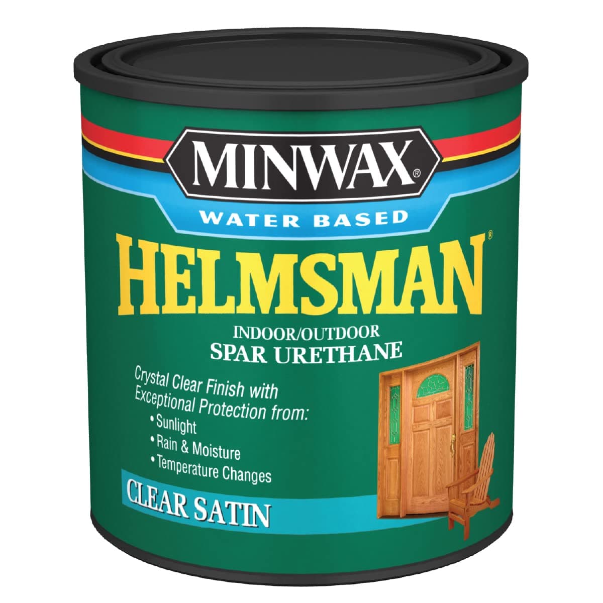Minwax Water Based Helmsman Spar Urethane, Quart, Satin