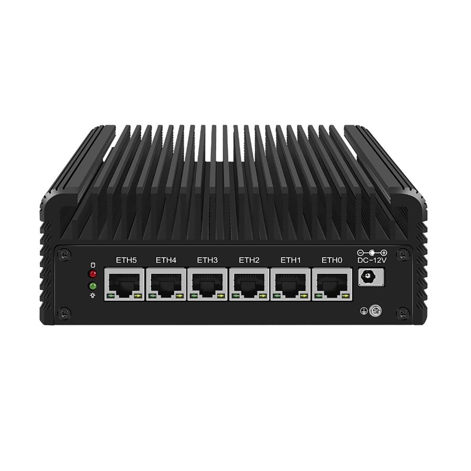 Micro Firewall Appliance, Mini PC, Mikrotik, OPNsense, VPN, Router PC, Intel 10 Cores I5 1235U, HUNSN RJ24, AES-NI, 6 x 2.5GbE I226-V, HDMI, DP, USB3.2, Type-C, TF, 32G RAM, 256G SSD