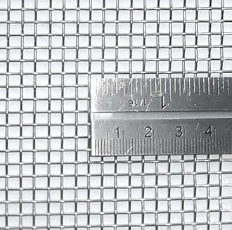Woven Wire Mesh, 6 mesh (Stainless Steel 304L) – 3.3mm Aperture – by Inoxia Cut Size: 15cmx15cm