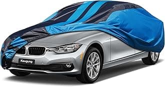 Kaugung Car Cover Waterproof Custom Fit BMW 3 Series（1999-2025）, Full Exterior Cover for Automobiles Lightweight Resistant Outdoor Sun UV Rain Dust Snow Wind Protection.