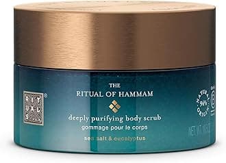 RITUALS Body Scrub The Ritual of Hammam - Body Salt Scrub Made with Coarse Sea Salt and Eucalyptus Oil - Made from 94% Natural Origin Ingredients - 300g