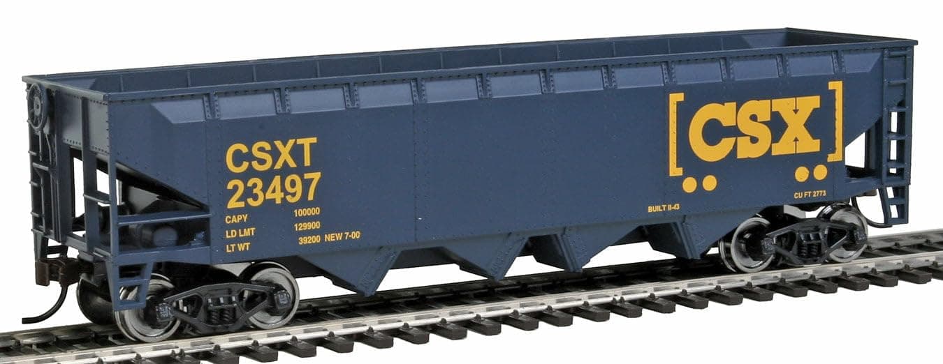 Walthers Trainline HO Scale Model Offset Hopper CSX, Model:931-1425