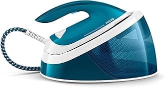 PerfectCare Compact Essential Steam Generator Iron - 2400W, 120g/min Continuous Steam, 1.3L, OptimalTEMP Technology, Blue/White - GC6815/26