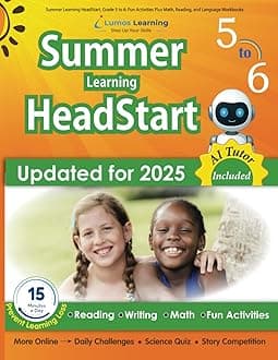 Summer Learning HeadStart, Grade 5 to 6: Fun Activities Plus Math, Reading, and Language Workbooks: Bridge to Success with Common Core Aligned Resources and Workbooks Paperback – Big Book, 1 July 2015