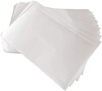 9527 Product 7.5" x 5.5" Clear Adhesive Top Loading Packing List / Shipping Label Envelopes (100 Pack)