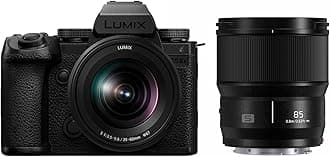 Panasonic LUMIX S5IIX Mirrorless Camera (DC-S5M2XKK) with LUMIX S Series 85mm F1.8 L Mount Interchangeable Lens (S-S85)