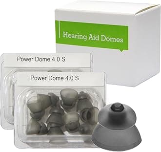 Hearing Aid Domes for Phonak Replacements, Phonak Hearing Aid Domes 2 Packs (20 Domes), Universal Domes for Phonak Hearing Aid Accessories. (Power Dome, Small, 10 mm, 0.39 inches)