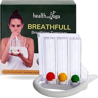 HealthAndYoga(TM) Deep Breathing Exerciser - Breath Exercise Measurement System