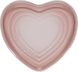 Le Creuset Stoneware Heart Spoon Rest, 5", Shell Pink