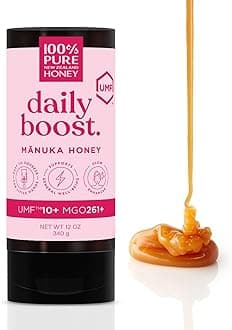 Manuka Honey 100% Pure New Zealand UMF 10+ (MGO 261+) Squeezy Honey Raw & Unpasteurised Certified Award Winning Silky Smooth Taste & Texture 340g