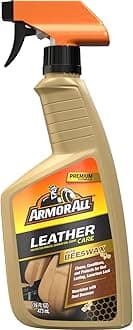 Armor All Car Leather Cleaner Spray, Beeswax Leather Care Spray for Cars, Trucks, Motorcycles, 16 Oz Each