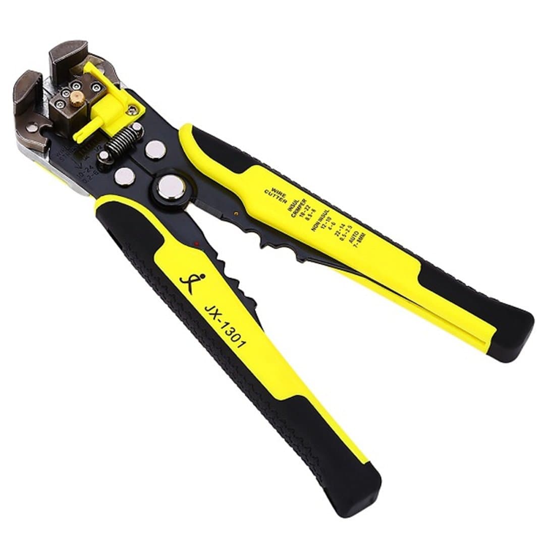 Cable Wire Stripper Cutter Crimper Automatic Multifunctional TAB Terminal Crimping Stripping Plier Tools Yellow