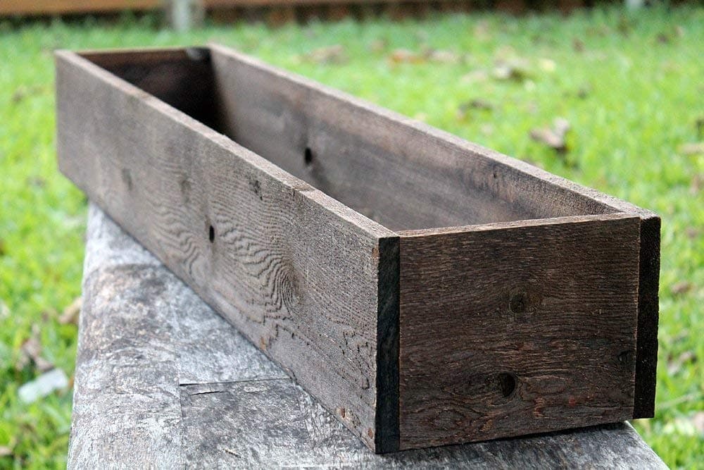 30" - 40" Rustic Planter Box (5" - 5.75"T - Tall Version)