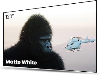 120" Fixed Frame Projector Screen, 1.3 dB Peak Gain, The Perfect Combo with LTV-2500, 80% Picture Quality Improved, 4K / 8K Ultra HD, Active 3D Wall Mount Projector Screen, MW-120