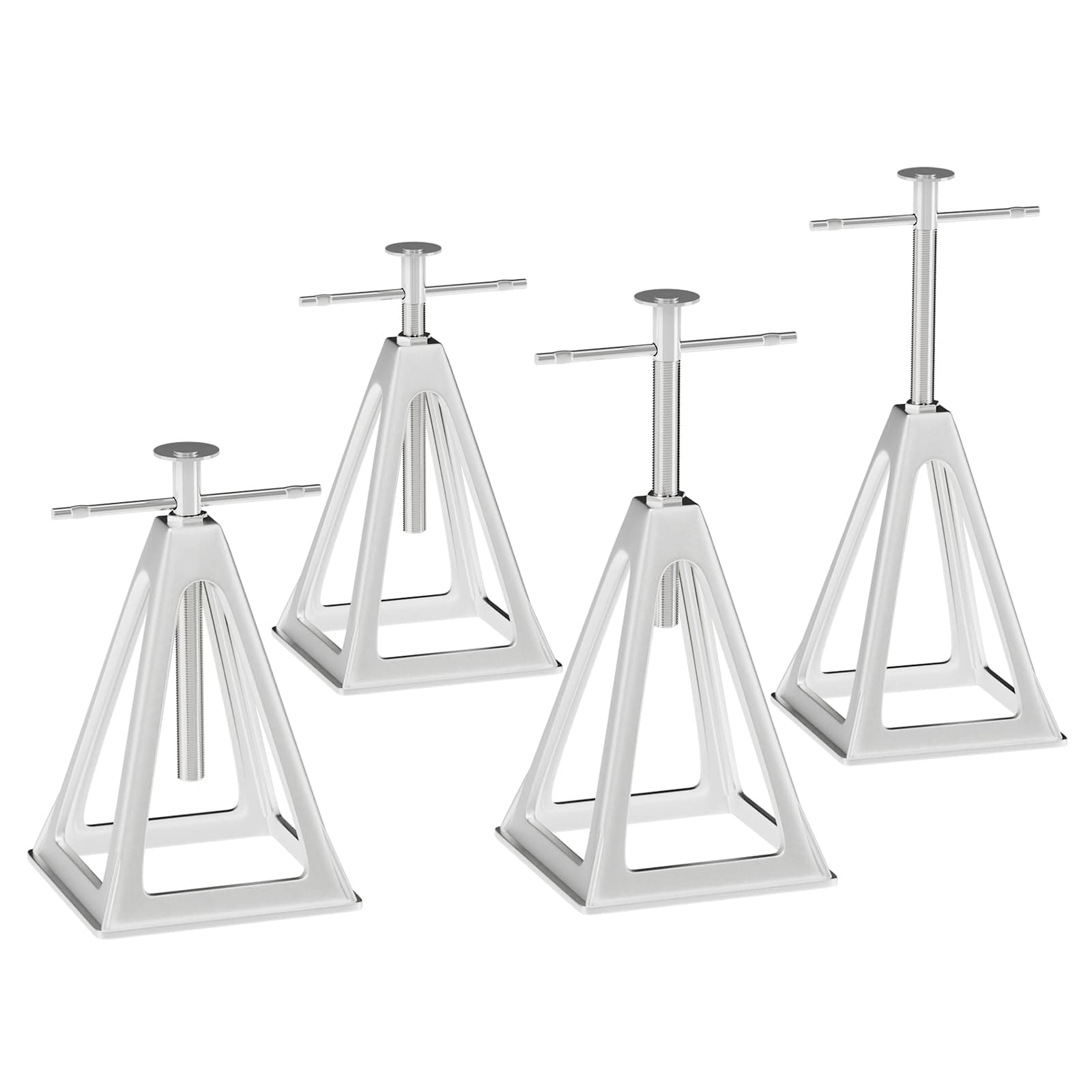 RVMATE Stack Jack 4 Pack, for RV, Camper and Trailer Stabilization, Aluminum RV stabilizer, Adjustable from 11 inch to 17 inch