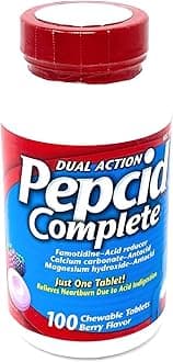 Pepcid Complete Dual Action Chewable Tablets Berry Flavor (100 Count)