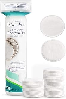 Makeup Remover cotton Pads for Face 80 pack Hypoallergenic, Lint-Free, 100% Pure Cotton Wipes Cotton Pads for Face Cleansing, Removing Makeup, Applying Facial Toner & Nail Polish Remover pack off 1