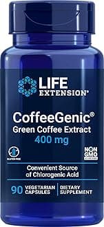 CoffeeGenic, Green Coffee Extract, 400 mg, 90 vcaps