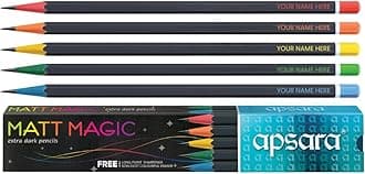 Personalized Pencil | Customized Pencil With Name For Kids Set (100 Pcs) - Name Engraved, Ideal Gift For Kids Birthday And Return Gifts (10), Ink Color-Black