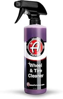 Adam's Polishes Wheel & Tire Cleaner - Unique Chemical Formula that combines our Wheel Cleaner Tire & Rubber all in one formula - Alloy Chrome Aluminum Clearcoat Works on Painted Rims 16 oz