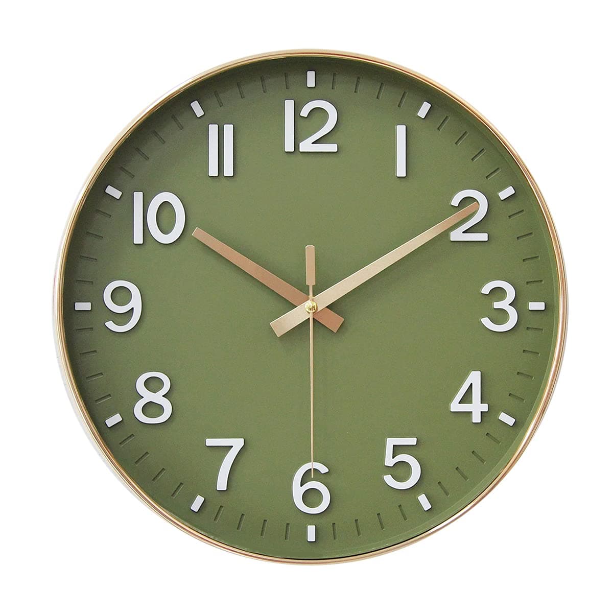 HZDHCLH 30 cm Silent Wall Clock Sweeping Second with Arabic Numerals without Ticking for Decoration Living Room, Kitchen, Office, Bedroom