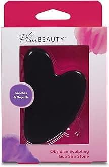 Plum Beauty Obsidian Sculpting Gua Sha Stone
