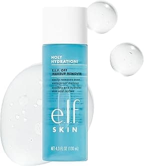 e.l.f. SKIN Holy Hydration! e.l.f. Off Makeup Remover, Liquid Makeup Remover For Eye, Lip & Face Makeup, Gentle Formula, Vegan & Cruelty-free