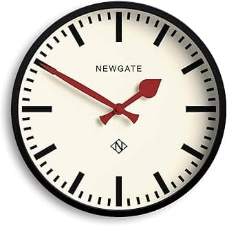 NEWGATE® Luggage wall Clock | Modern Retro Metal Station Clock | 12 inch | Deep Metal case in Black | Contemporary Vintage Style for Kitchen, Living Room or Office