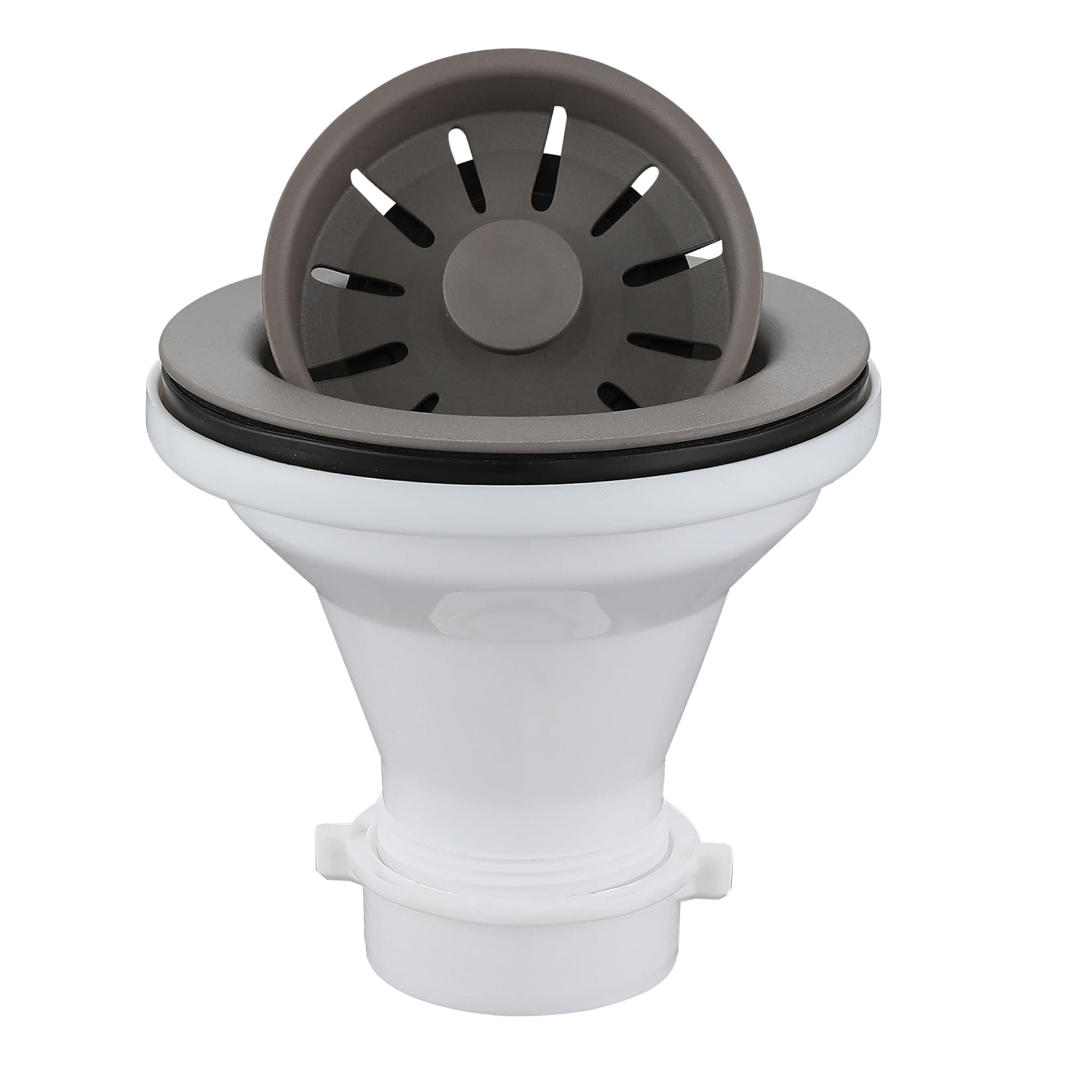 Karran QBSCN 3-1/2 in. Kitchen Sink Basket Strainer in Concrete
